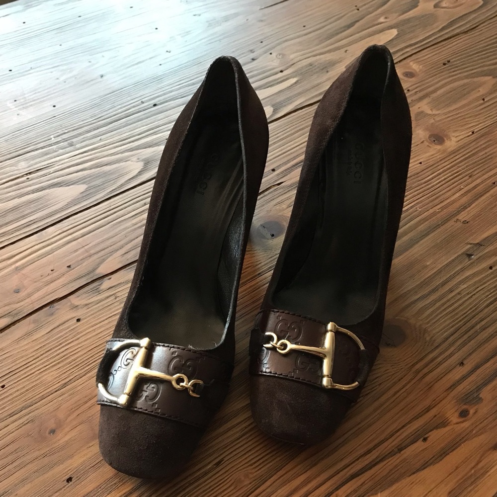 Gucci Dark Brown Horsebit pump